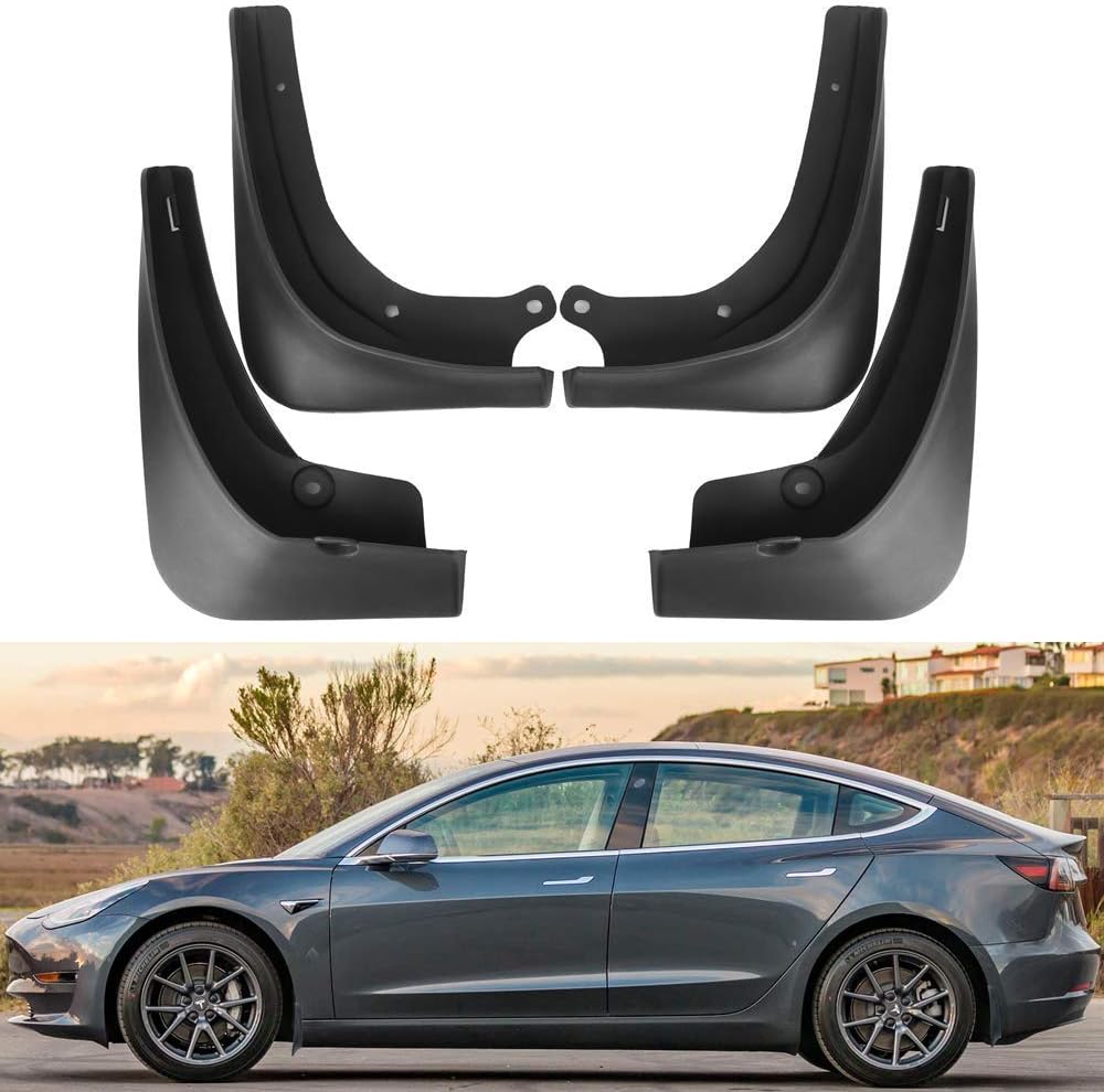 BASENOR Tesla M3 Mud Flaps Splash Guards Winter Sediment Protection Mudguards Vehicle