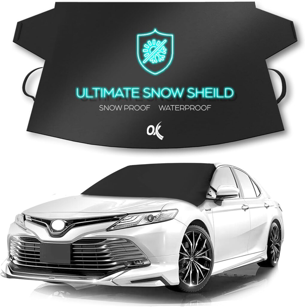 OxGord Windshield Cover for Ice and Snow, car wash in winter