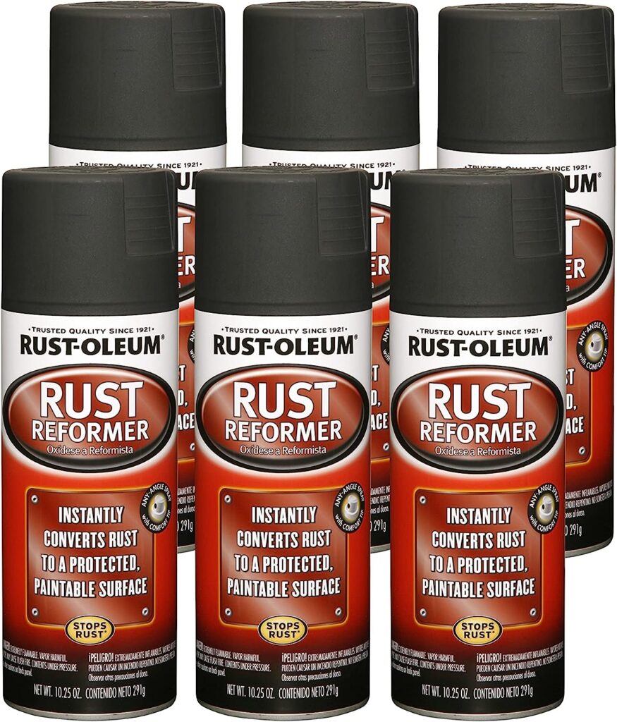 Rust-Oleum 248658 Rust Reformer Spray, 10.25 oz, Black