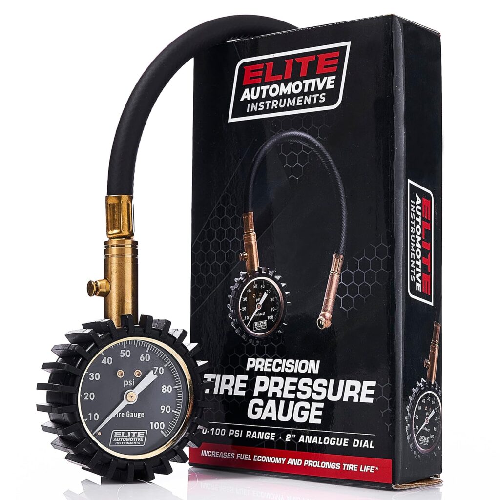 Tire Pressure Gauge - 100 PSI for Regular Car Maintenance