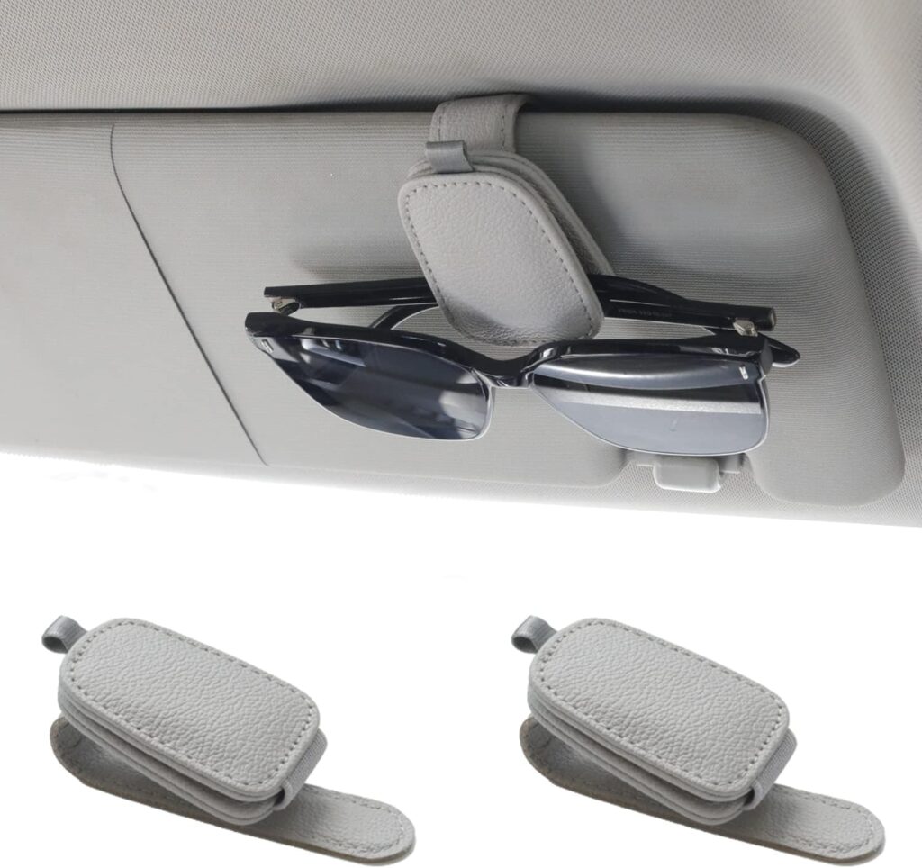 2 Packs Sunglasses Holders for Car EV Hate
